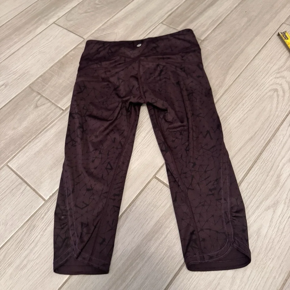 Lululemon Inspire‎ Tight II Mesh Full On Luxtreme Star Crushed Black Cherry Sz 4